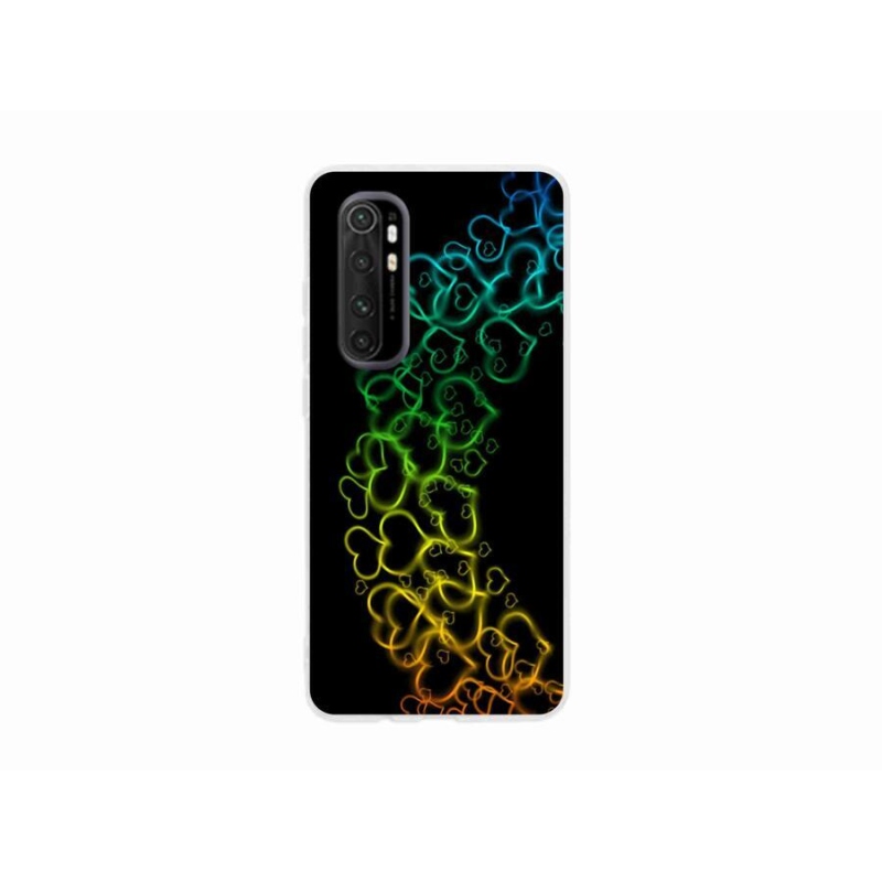Gél borítás mmCase a Xiaomi Mi Note 10 Lite készülékhez - színes szívek