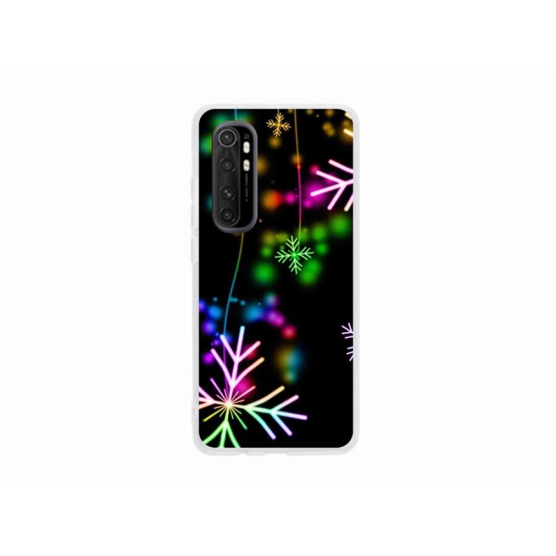 Gél borítás mmCase a Xiaomi Mi Note 10 Lite készülékhez - színes hópelyhek