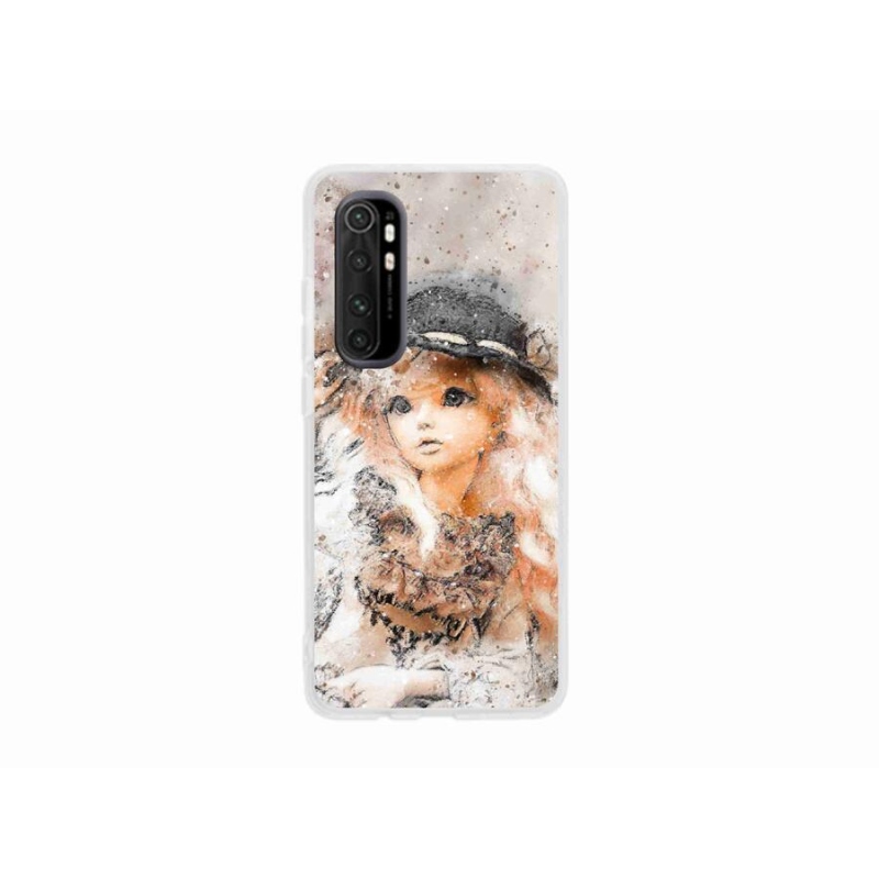 Gél borítás mmCase a Xiaomi Mi Note 10 Lite készülékhez - lány kalapban