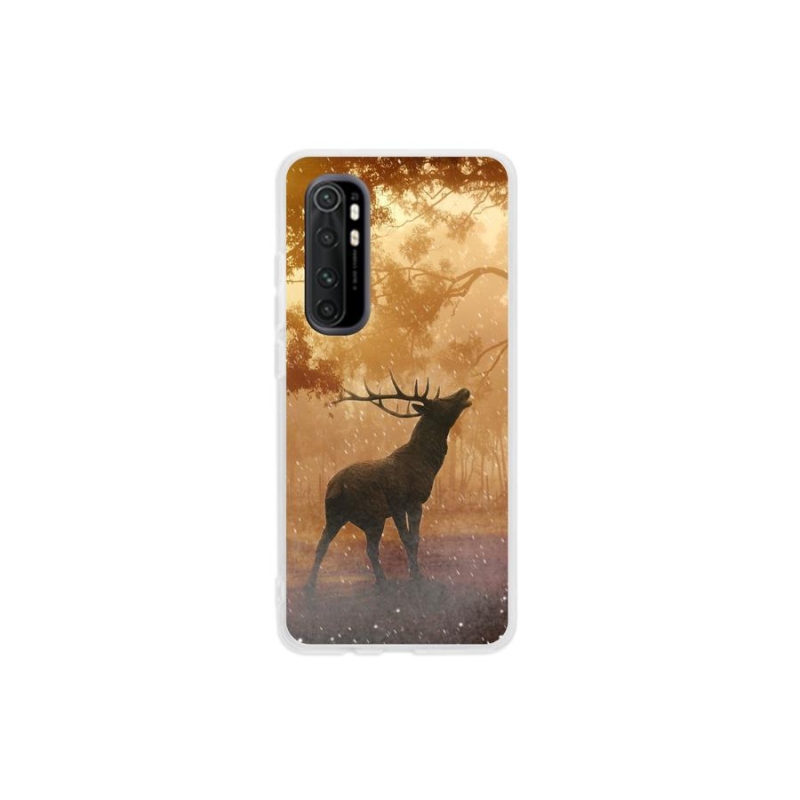 Zselés borítás mmCase a Xiaomi Mi Note 10 Lite számára - szarvasok a vadászaton