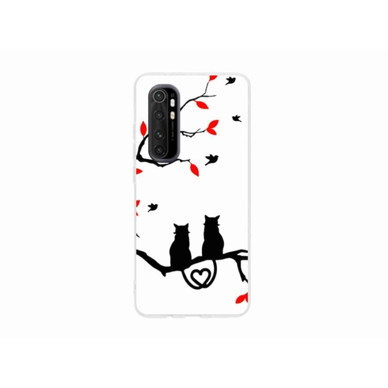 Gél borítás mmCase a Xiaomi Mi Note 10 Lite készülékhez - macska szeretet