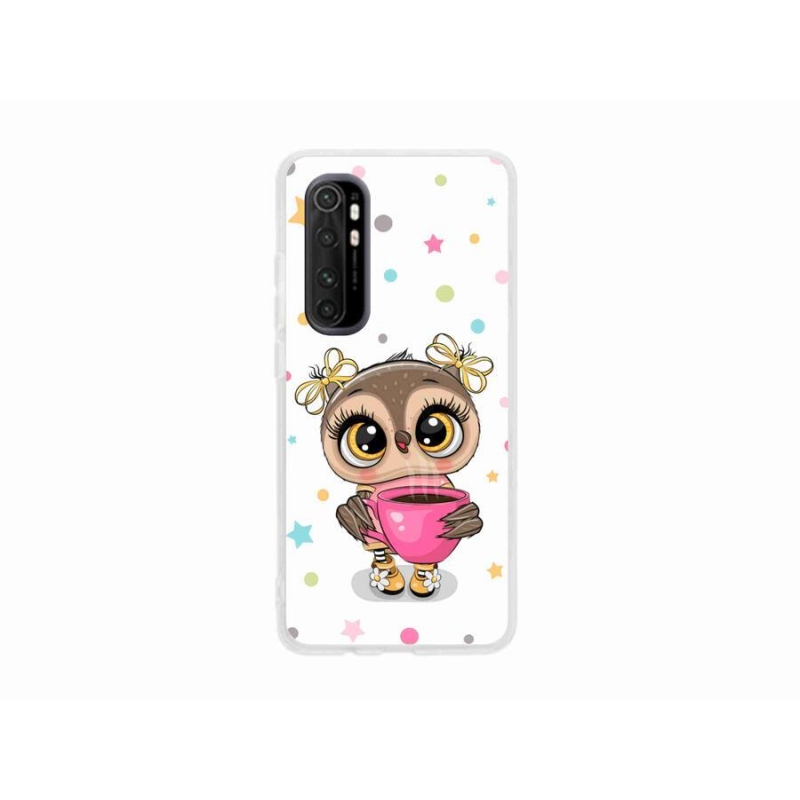 Gél borítás mmCase a Xiaomi Mi Note 10 Lite készülékhez - rajzfilm bagoly