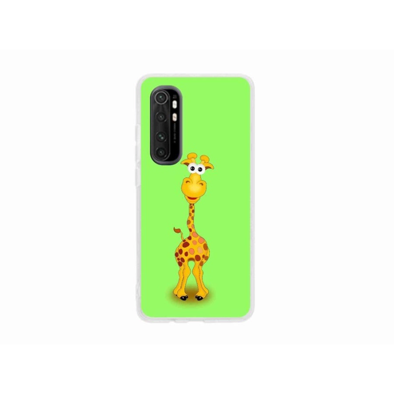Gél borító mmCase a Xiaomi Mi Note 10 Lite készülékhez - rajzfilm zsiráf