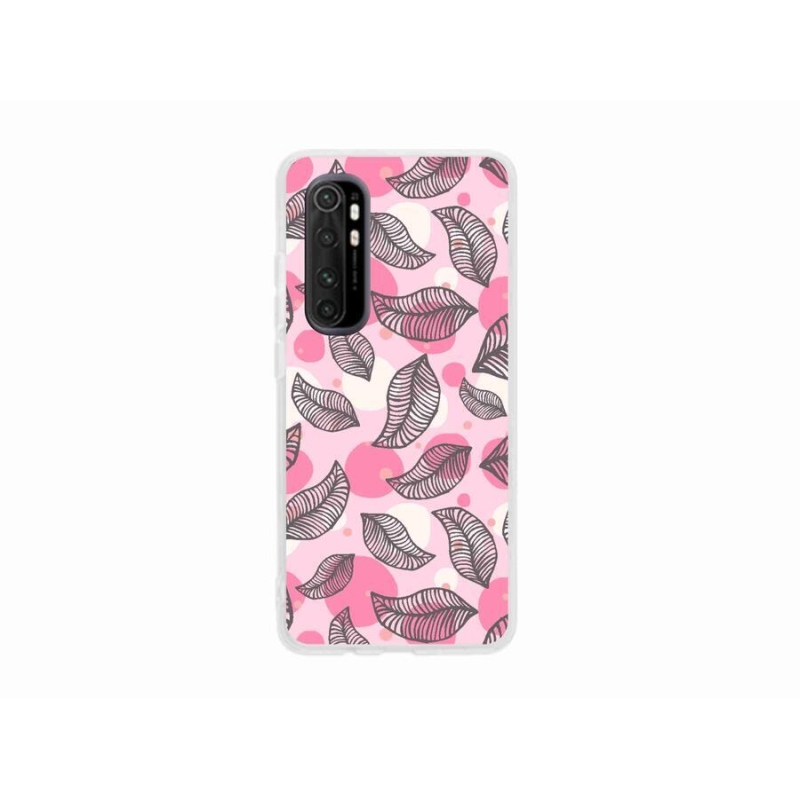 Gél borító mmCase a Xiaomi Mi Note 10 Lite készülékhez - rajzfilmes hulló levelek