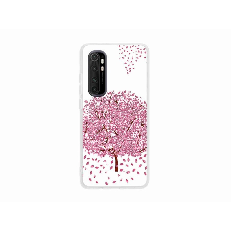 Gél borítás mmCase a Xiaomi Mi Note 10 Lite készülékhez - rajzfilmfa levelekkel