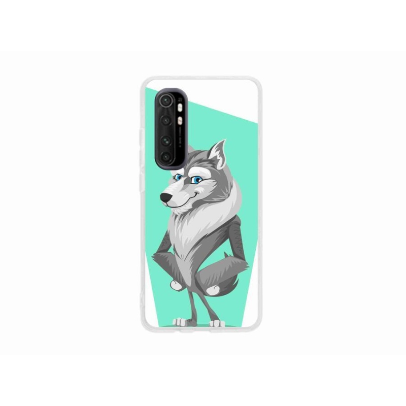Gél borítás mmCase a Xiaomi Mi Note 10 Lite készülékhez - rajzfilm farkas
