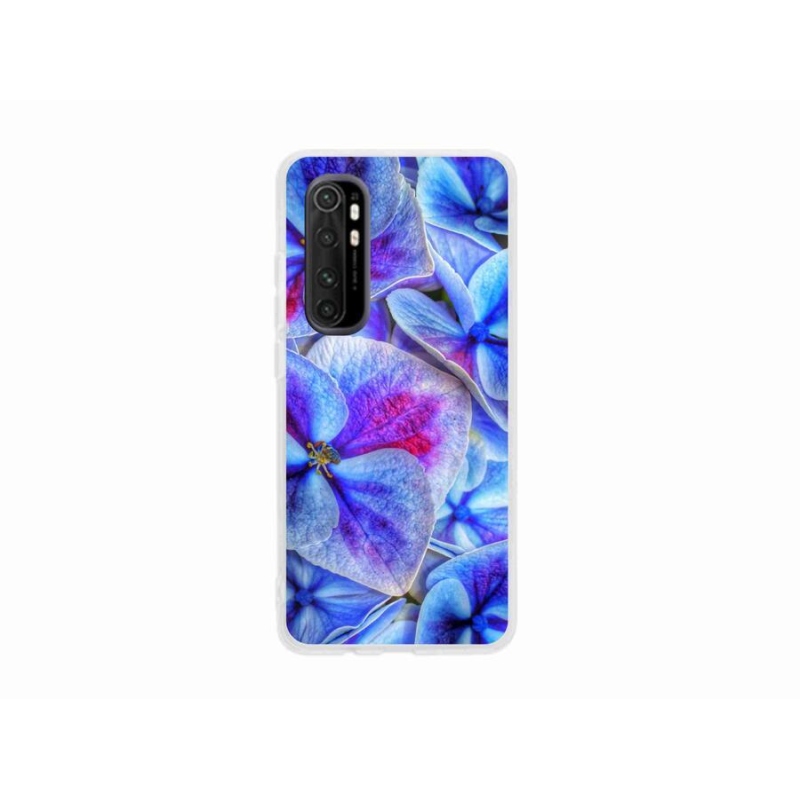 Gél borítás mmCase a Xiaomi Mi Note 10 Lite készülékhez - kék virágok 1