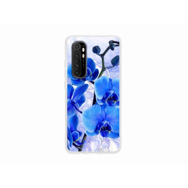 Gél borítás mmCase a Xiaomi Mi Note 10 Lite készülékhez - kék virágok