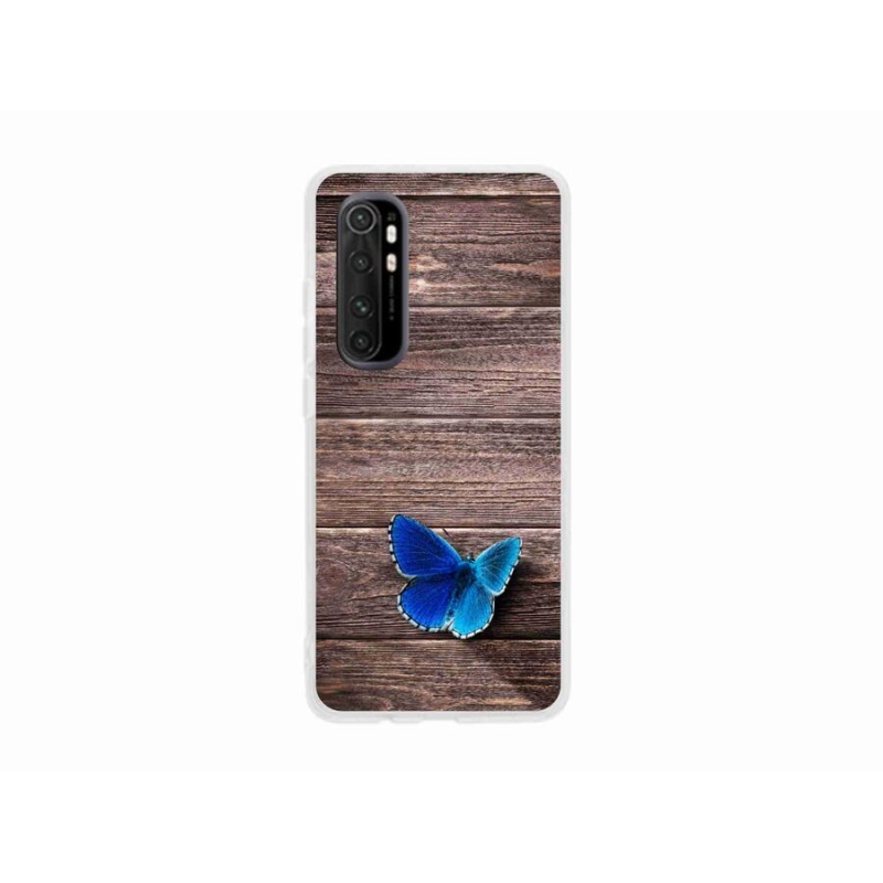 Zselés borítás mmCase a Xiaomi Mi Note 10 Lite készülékhez - kék pillangó 1