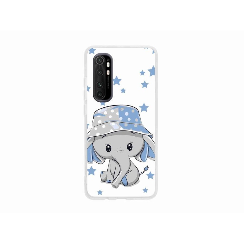 Gél borítás mmCase a Xiaomi Mi Note 10 Lite készülékhez - kék elefánt