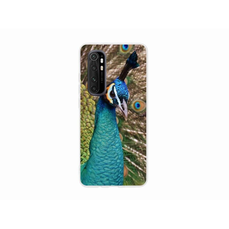 Zselés borítás mmCase a Xiaomi Mi Note 10 Lite készülékhez - páva
