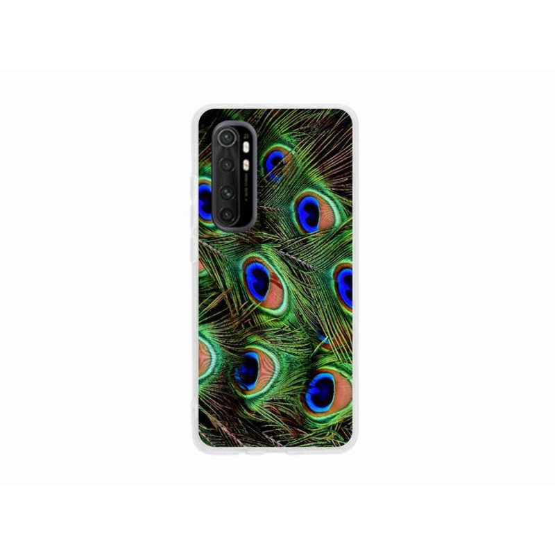 Zselés borítás mmCase a Xiaomi Mi Note 10 Lite készülékhez - pávatoll