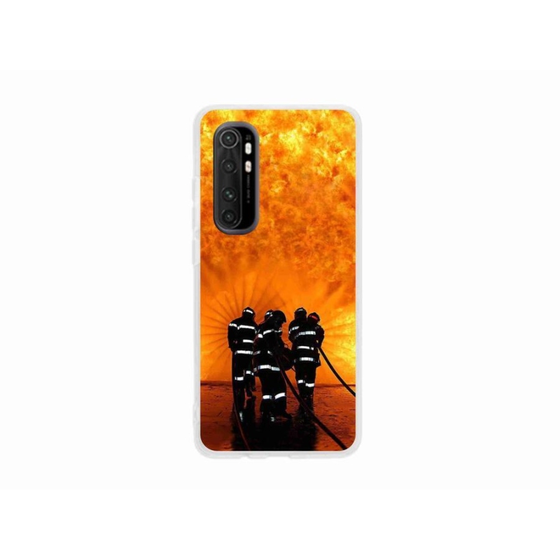 Gél borítás mmCase a Xiaomi Mi Note 10 Lite készülékhez - tűz