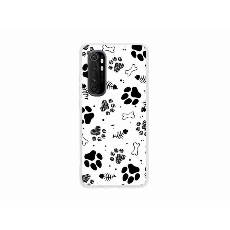 Gél borítás mmCase a Xiaomi Mi Note 10 Lite készülékhez - kutyamancsok 1