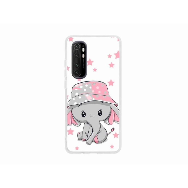 Gél borítás mmCase a Xiaomi Mi Note 10 Lite készülékhez - rózsaszín elefánt