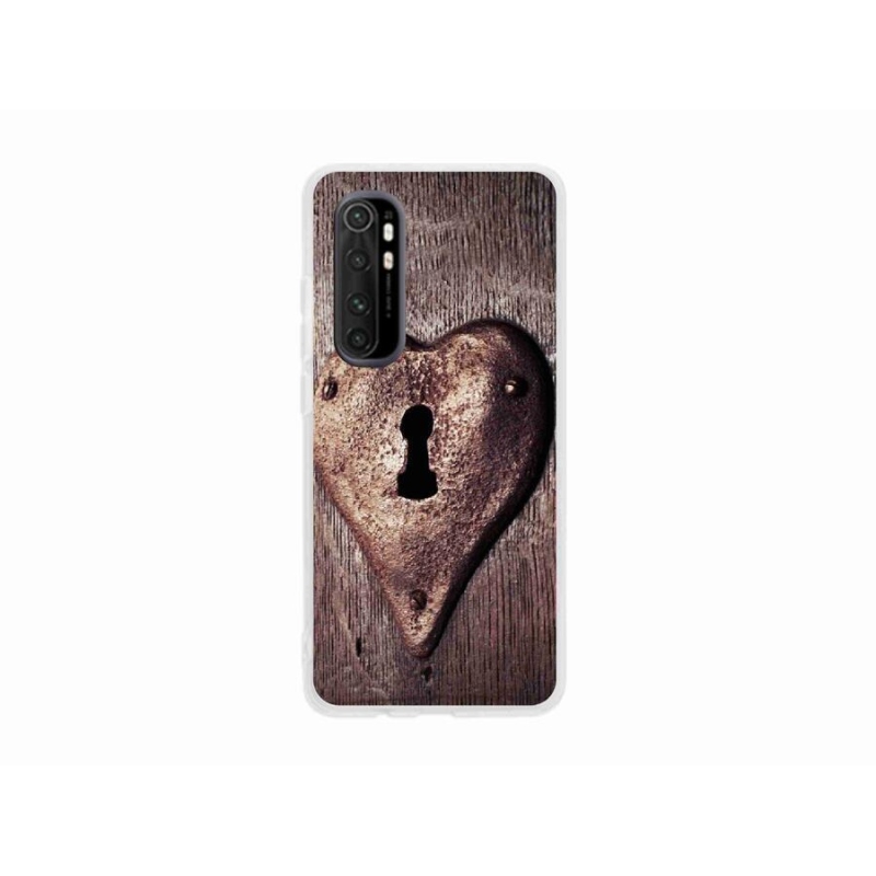 Gél borító mmCase a Xiaomi Mi Note 10 Lite készülékhez - szív alakú zár