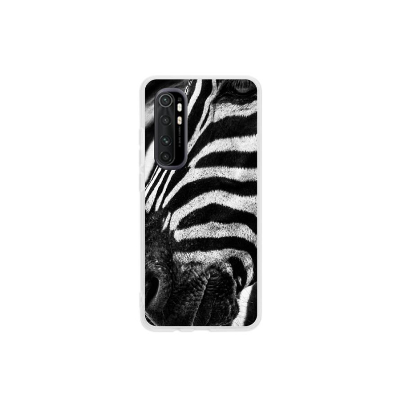 Gél borítás mmCase a Xiaomi Mi Note 10 Lite készülékhez - zebra