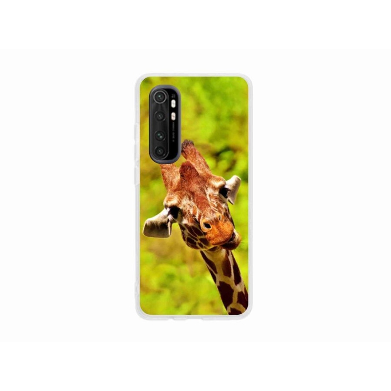 Zselés borítás mmCase a Xiaomi Mi Note 10 Lite készülékhez - zsiráf