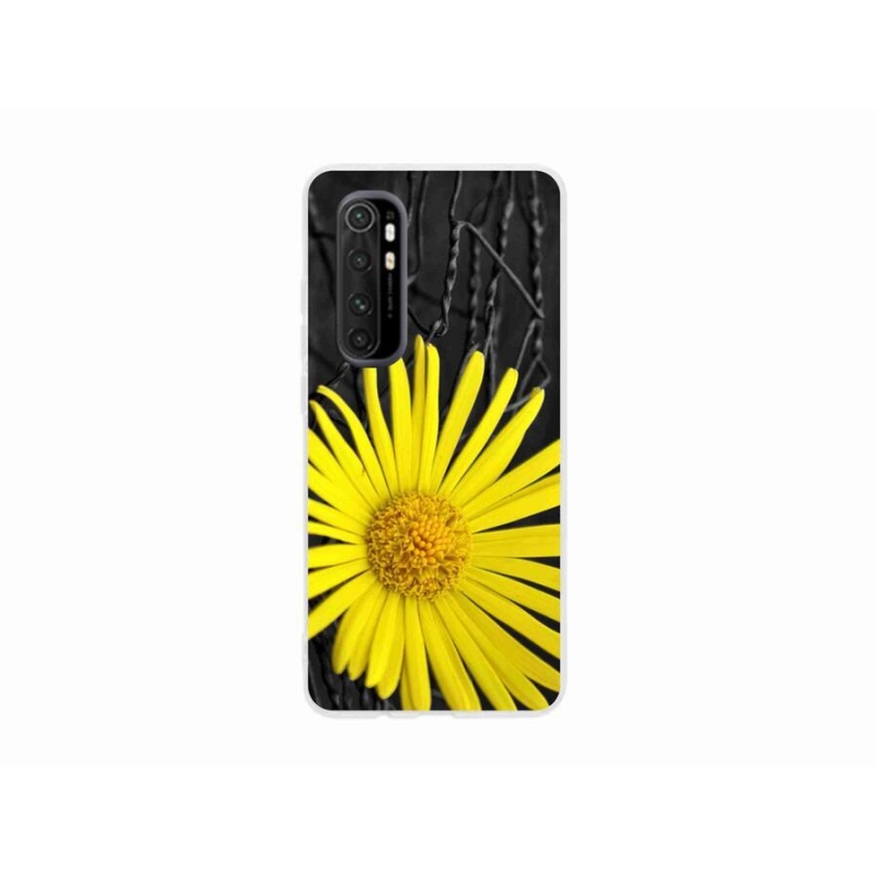 Gél borítás mmCase a Xiaomi Mi Note 10 Lite készülékhez - sárga virág
