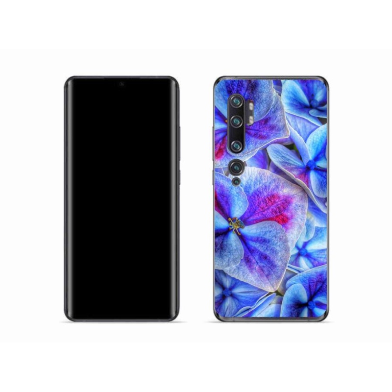 Gél borító mmCase a Xiaomi Mi Note 10 - kék virágok 1