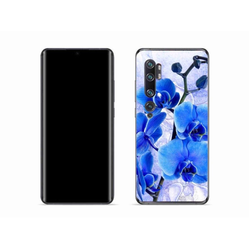 Gél borítás mmCase a Xiaomi Mi Note 10 készülékhez - kék virágok