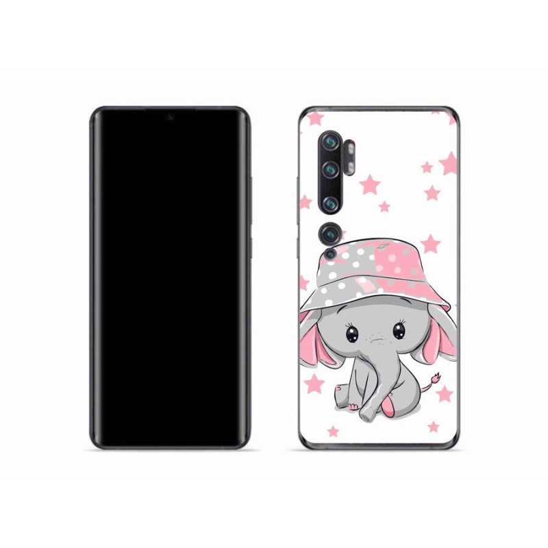 Gél borítás mmCase a Xiaomi Mi Note 10 készülékhez - rózsaszín elefánt