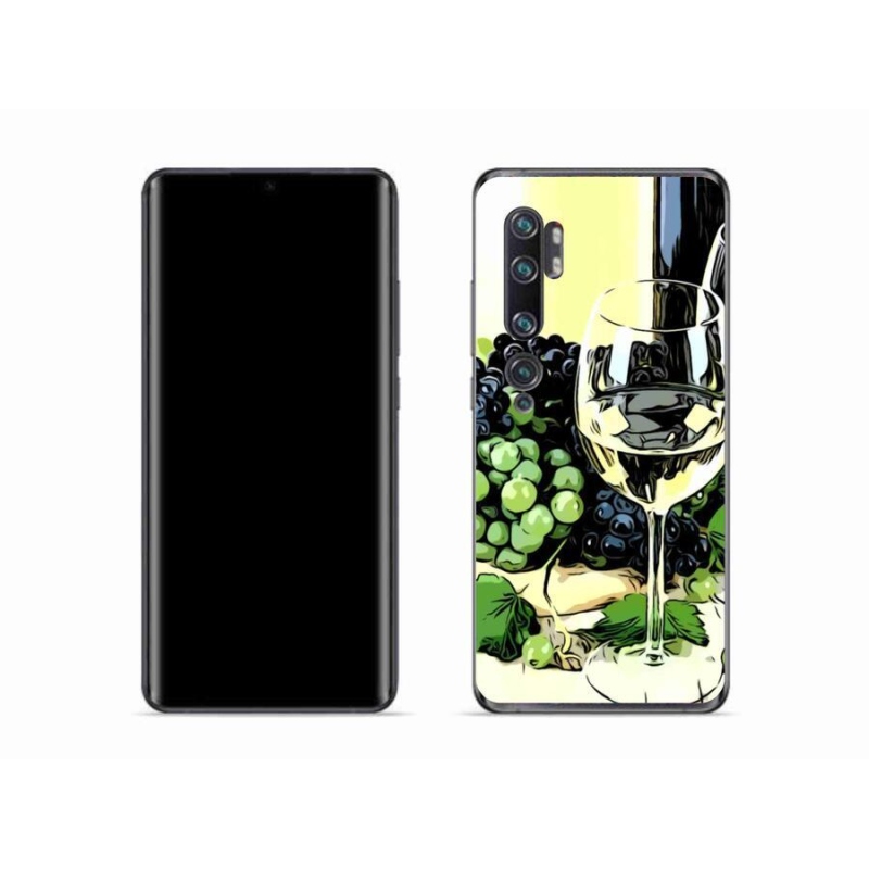 Gél borító mmCase a Xiaomi Mi Note 10 készülékhez - pohár bor