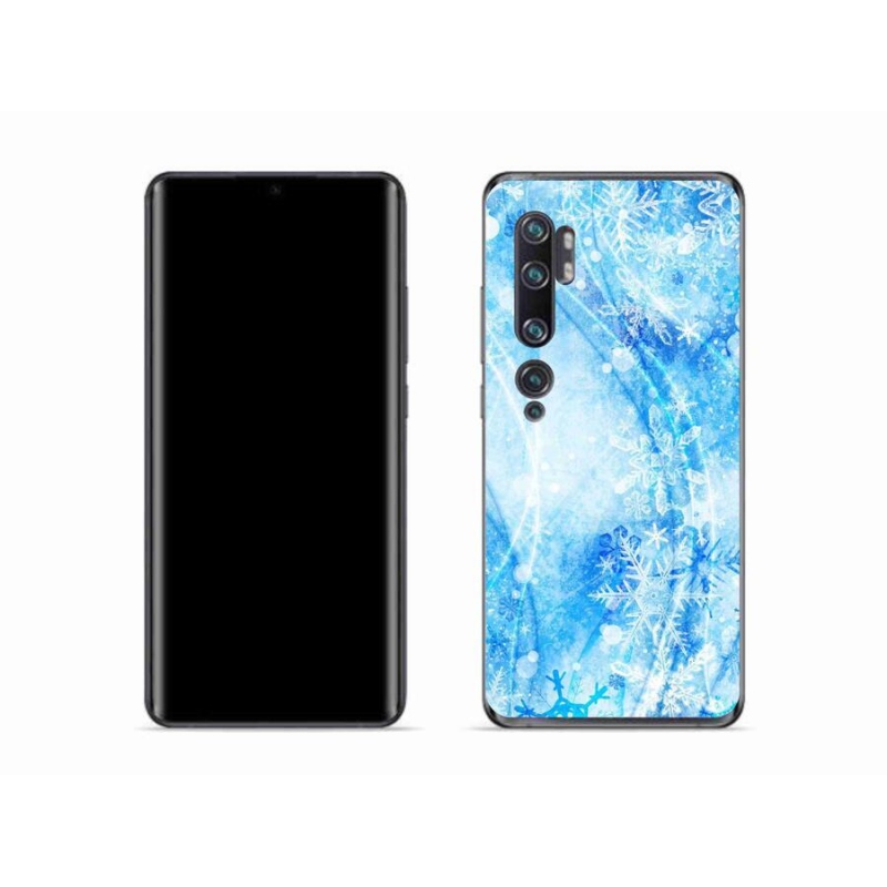 Gél borítás mmCase a Xiaomi Mi Note 10 készülékhez - hópelyhek
