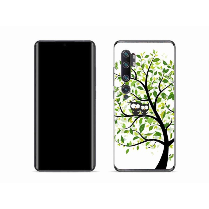 Gél borító mmCase a Xiaomi Mi Note 10 készülékhez - baglyok a fán