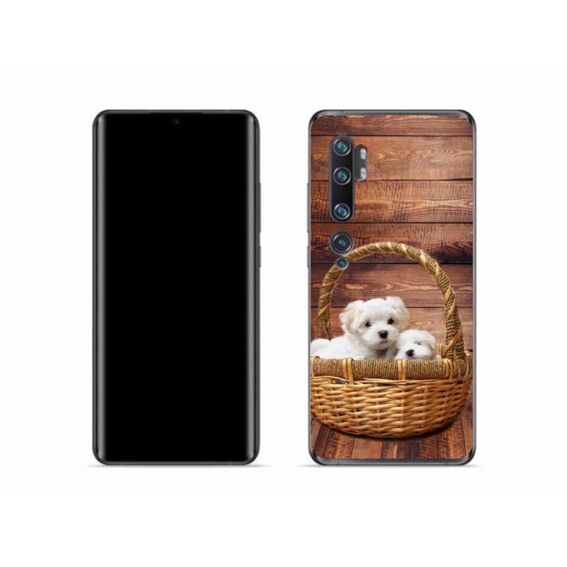 Gél borítás mmCase a Xiaomi Mi Note 10 készülékhez - kölyökkutyák