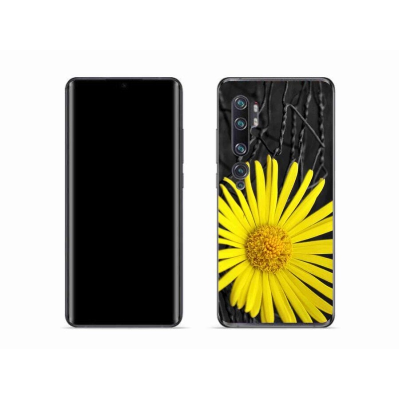 Gél borítás mmCase a Xiaomi Mi Note 10 készülékhez - sárga virág