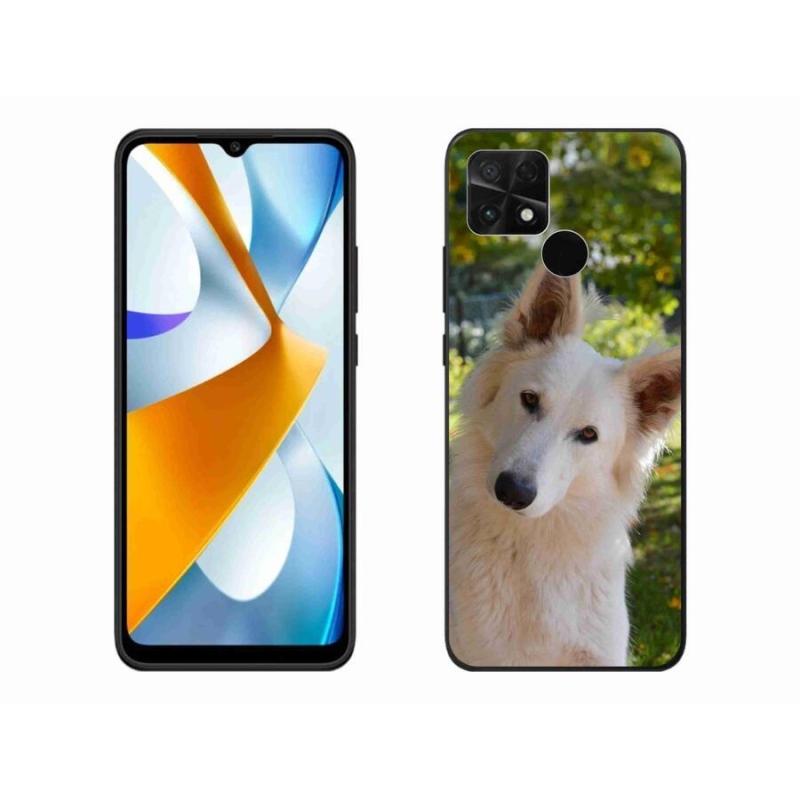 Gél borítás mmCase a Xiaomi Poco C40 készülékhez - fehér Svájci juhász 1
