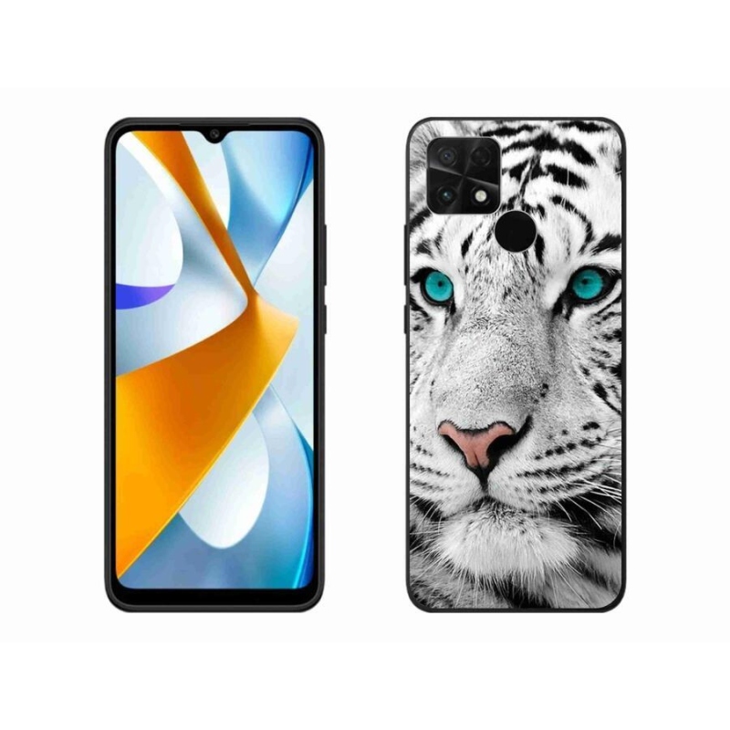 Gél borítás mmCase a Xiaomi Poco C40 készülékhez - fehér tigris