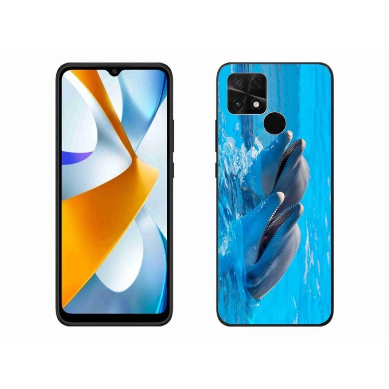 Gél borítás mmCase a Xiaomi Poco C40 készülékhez - delfinek