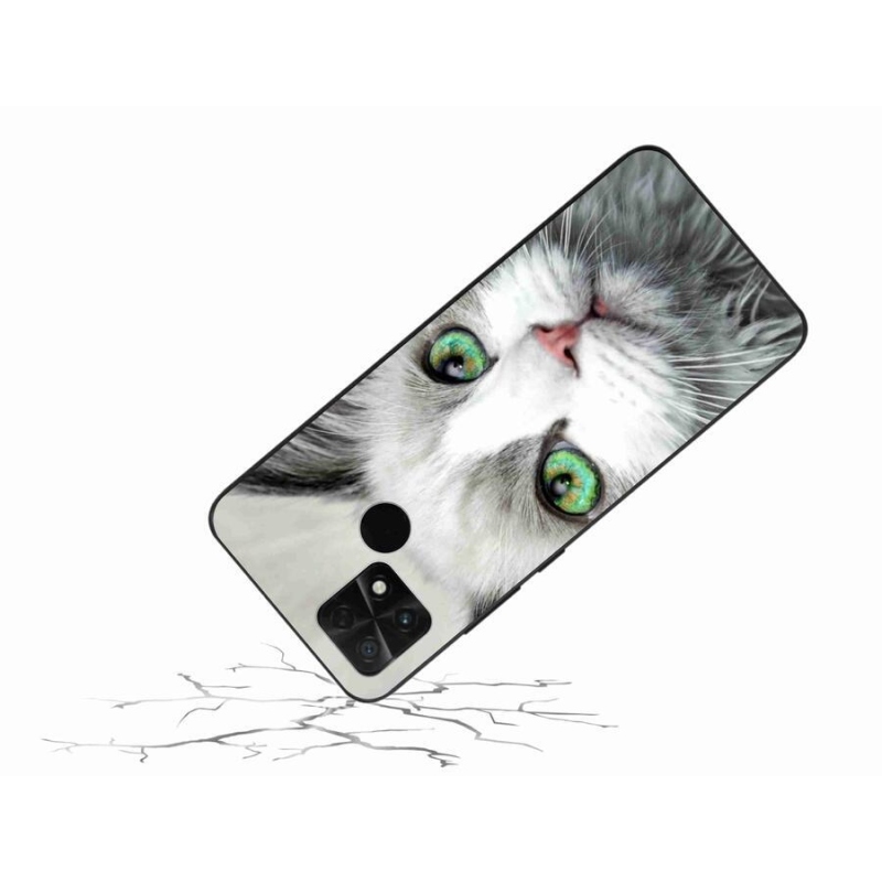 Gél borítás mmCase a Xiaomi Poco C40 készülékhez - macska nézet