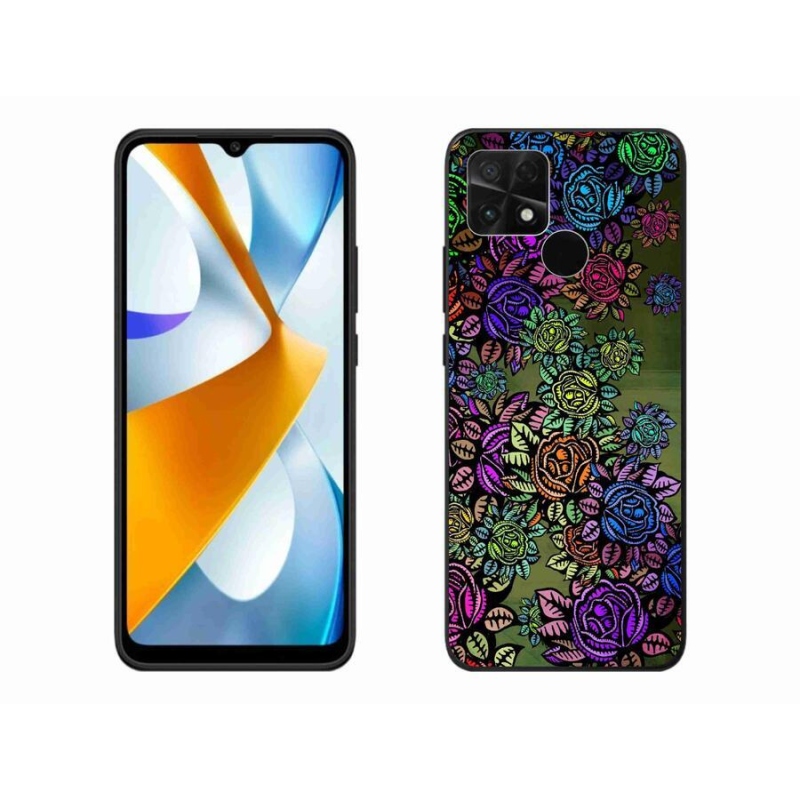Gél borító mmCase a Xiaomi Poco C40 - virágok 6