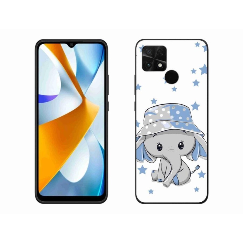 Gél borítás mmCase a Xiaomi Poco C40 készülékhez - kék elefánt