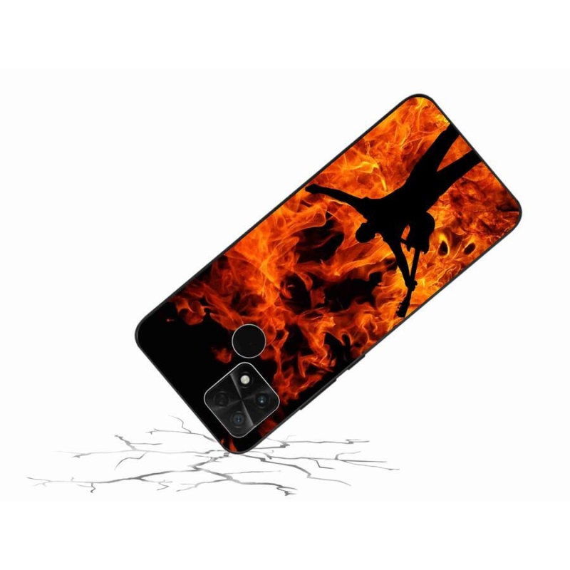 Gélburkolat mmCase a Xiaomi Poco C40 számára - zenész és tűz