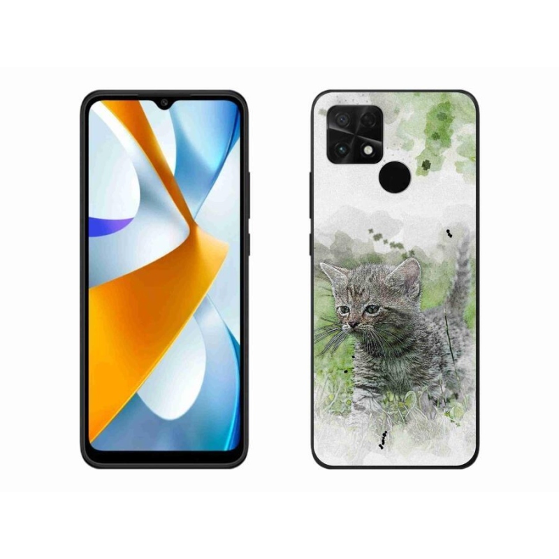Gél borítás mmCase a Xiaomi Poco C40 készülékhez - aranyos cica 1