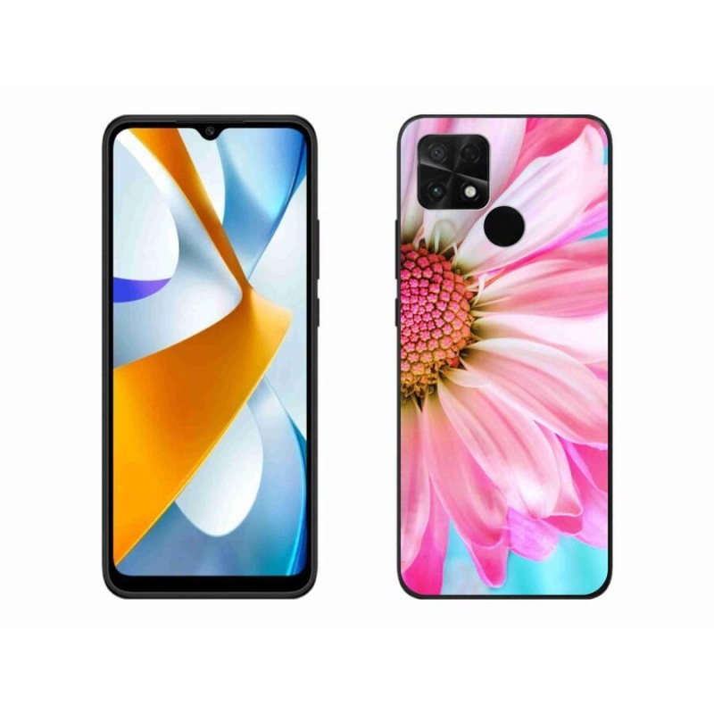 Gél borítás mmCase a Xiaomi Poco C40 készülékhez - rózsaszín virág