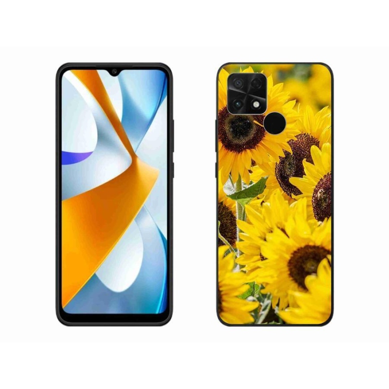 Gél borítás mmCase a Xiaomi Poco C40 készülékhez - Napraforgó