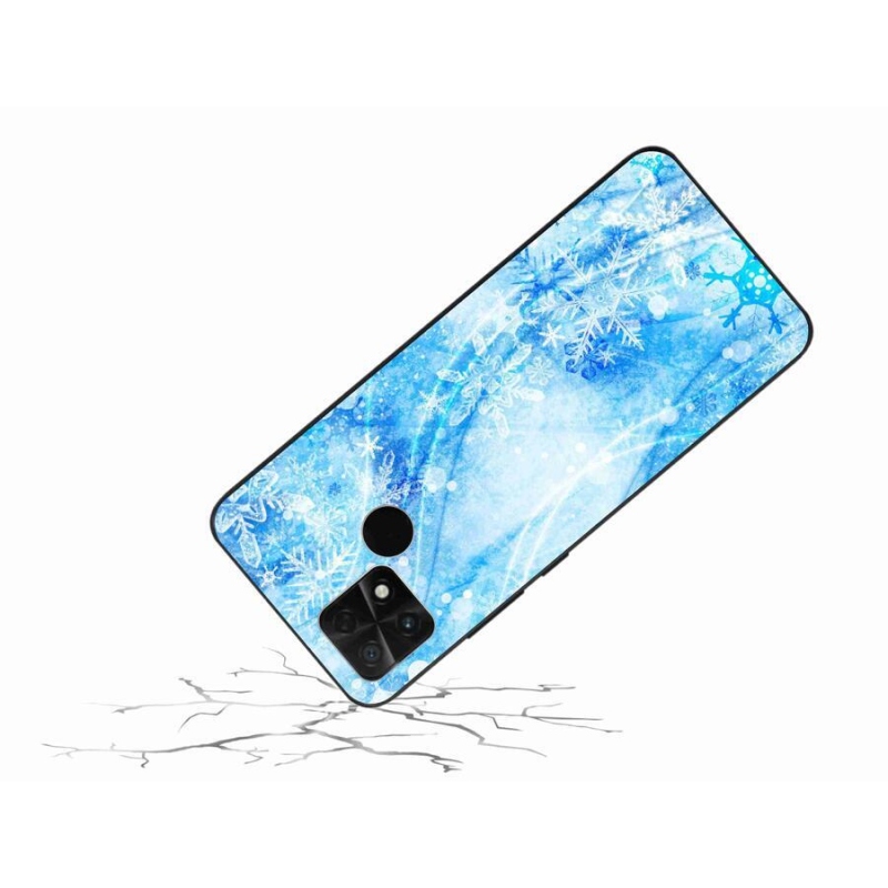 Gél borítás mmCase a Xiaomi Poco C40 készülékhez - hópelyhek