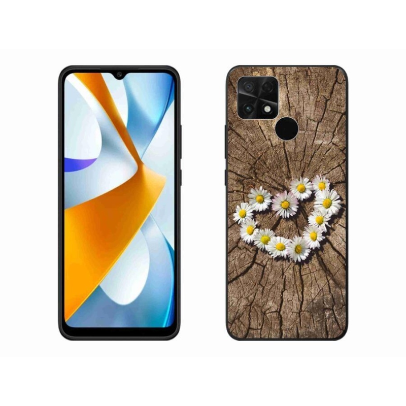 Gél borítás mmCase a Xiaomi Poco C40 készülékhez - százszorszépek szíve