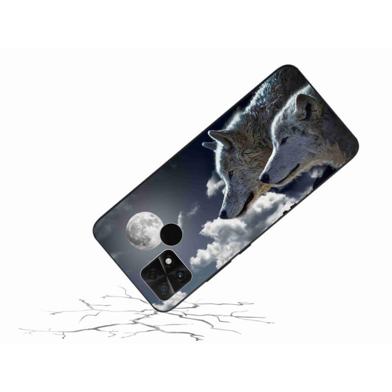 Gél borítás mmCase a Xiaomi Poco C40 készülékhez - farkasok