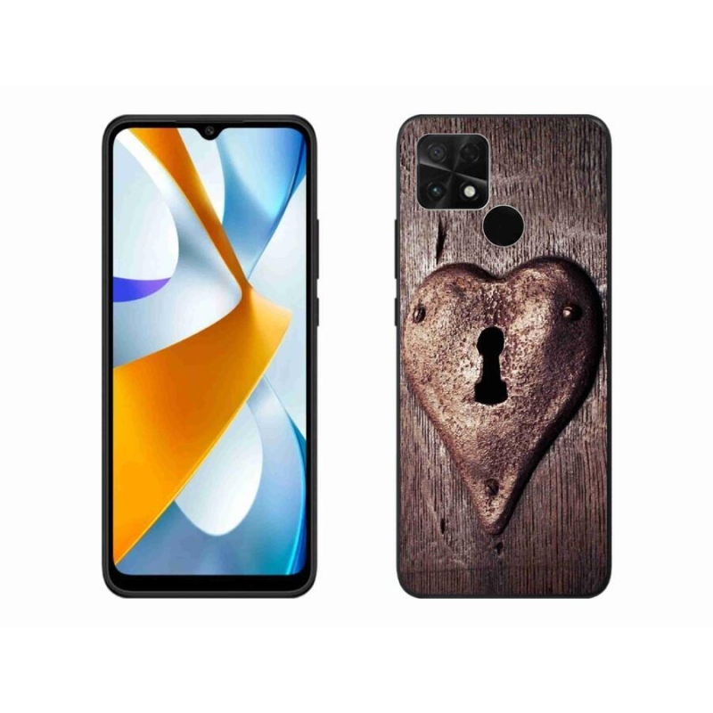 Gél borító mmCase a Xiaomi Poco C40 készülékhez - szív alakú zár