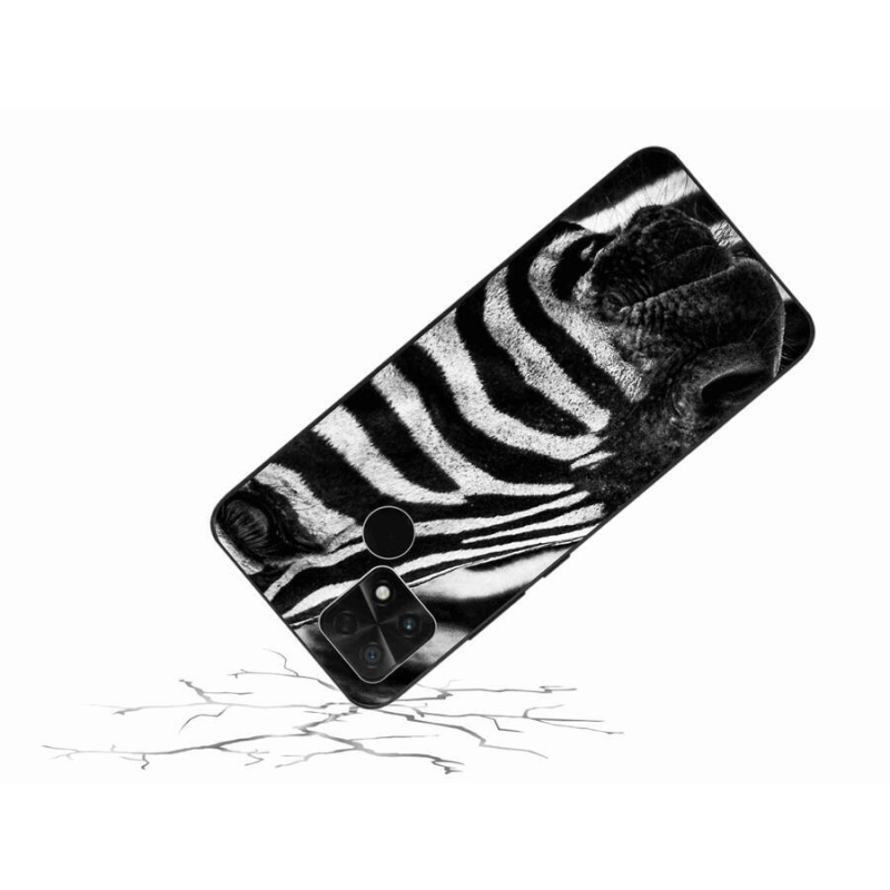 Gél borítás mmCase a Xiaomi Poco C40 készülékhez - zebra