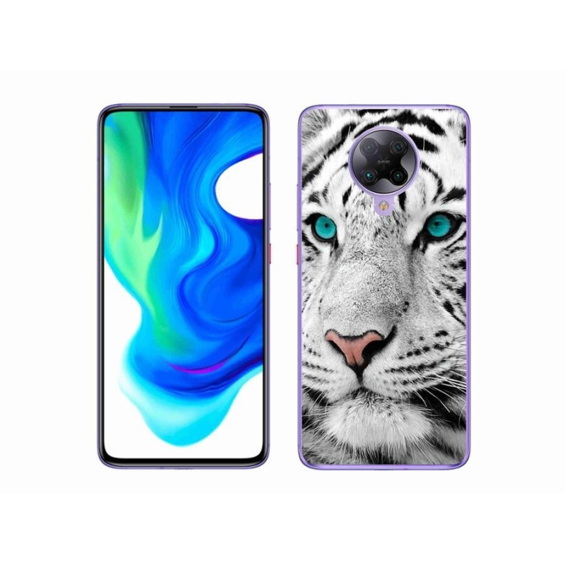 Gél borítás mmCase a Xiaomi Poco F2 Pro készülékhez - fehér tigris