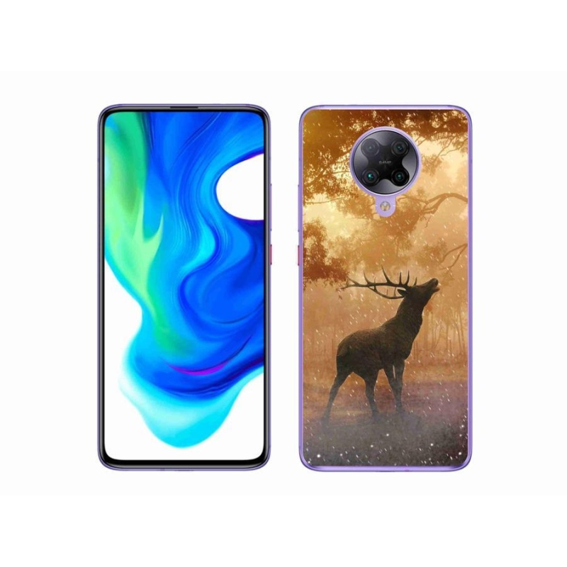 Zselés borítás mmCase a Xiaomi Poco F2 Pro számára - szarvas a vadászaton
