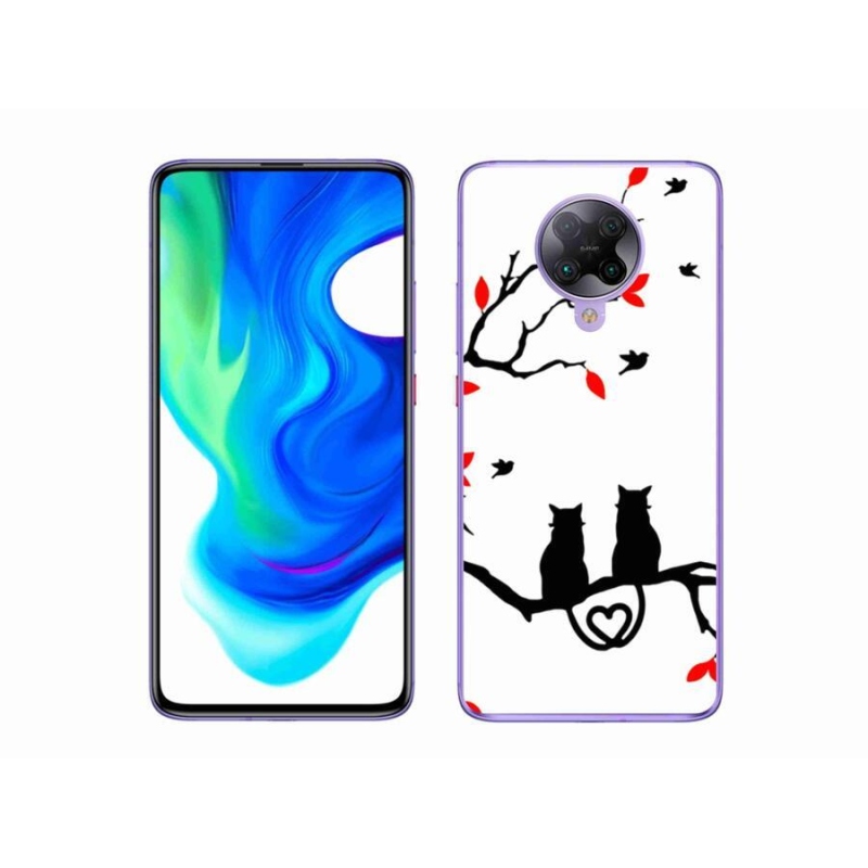 Gél borítás mmCase a Xiaomi Poco F2 Pro számára - macska szeretet