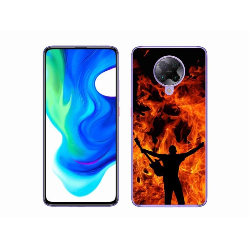 Gélburkolat mmCase a Xiaomi Poco F2 Pro számára - zenész és tűz